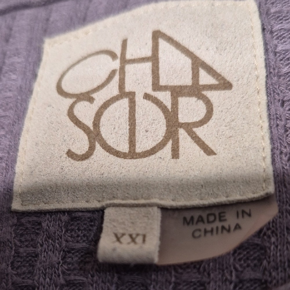 Chaser Lavender Ribbed Scoop Neck Top - Picture 3 of 6